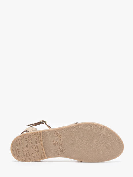 Sandalen Hamsuni Uit Leder Les tropeziennes Goud women HAMSUNI ander zicht 4